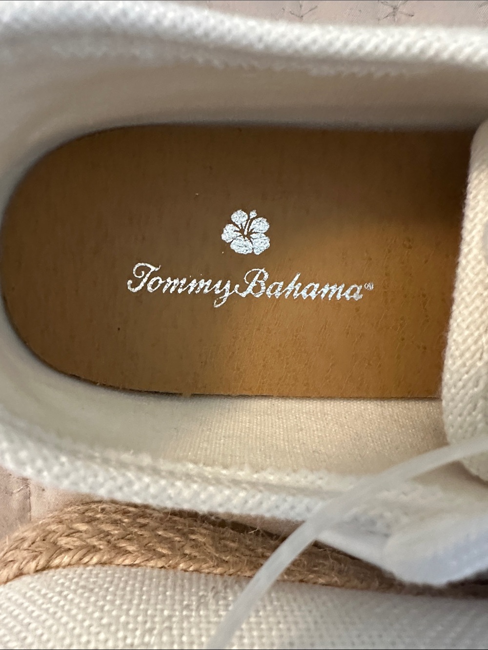 NWT Tommy Bahama Galana White Espadrille Platform Sneaker 8M - Picture 7 of 12